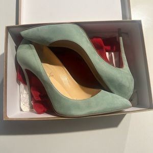 Mint Louboutin Pigalle Follies Heels 100